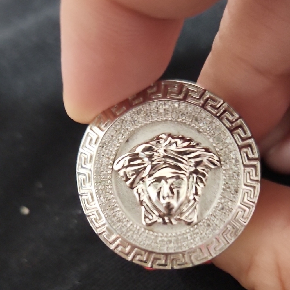 Men’s Medusa Head Ring | 0.30ctw Real Diamonds | Silver Statement